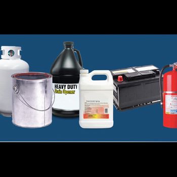 Various items that are allowable at the household hazardous waste collection event